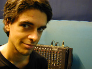 me in front of the mixer