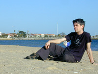 stephen at the beach